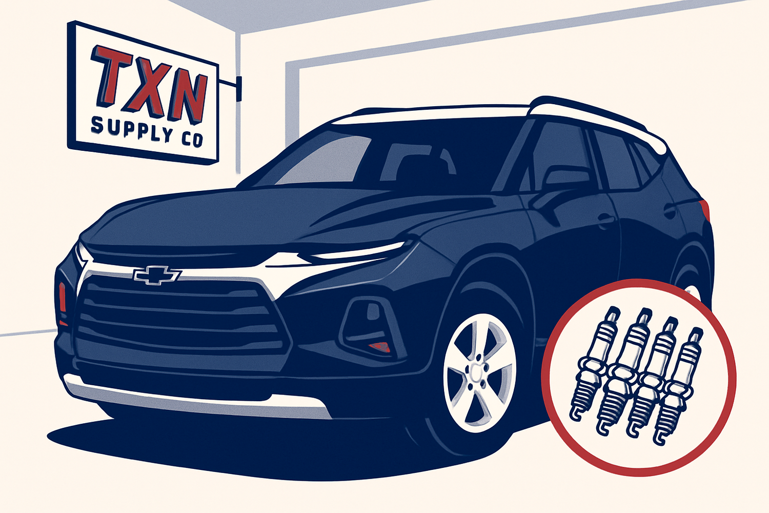 How Often to Change Spark Plugs on a Chevy Blazer — Texan Supply original illustration
