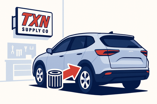 How Often Should You Change Your Oil Filter? — Texan Supply original illustration
