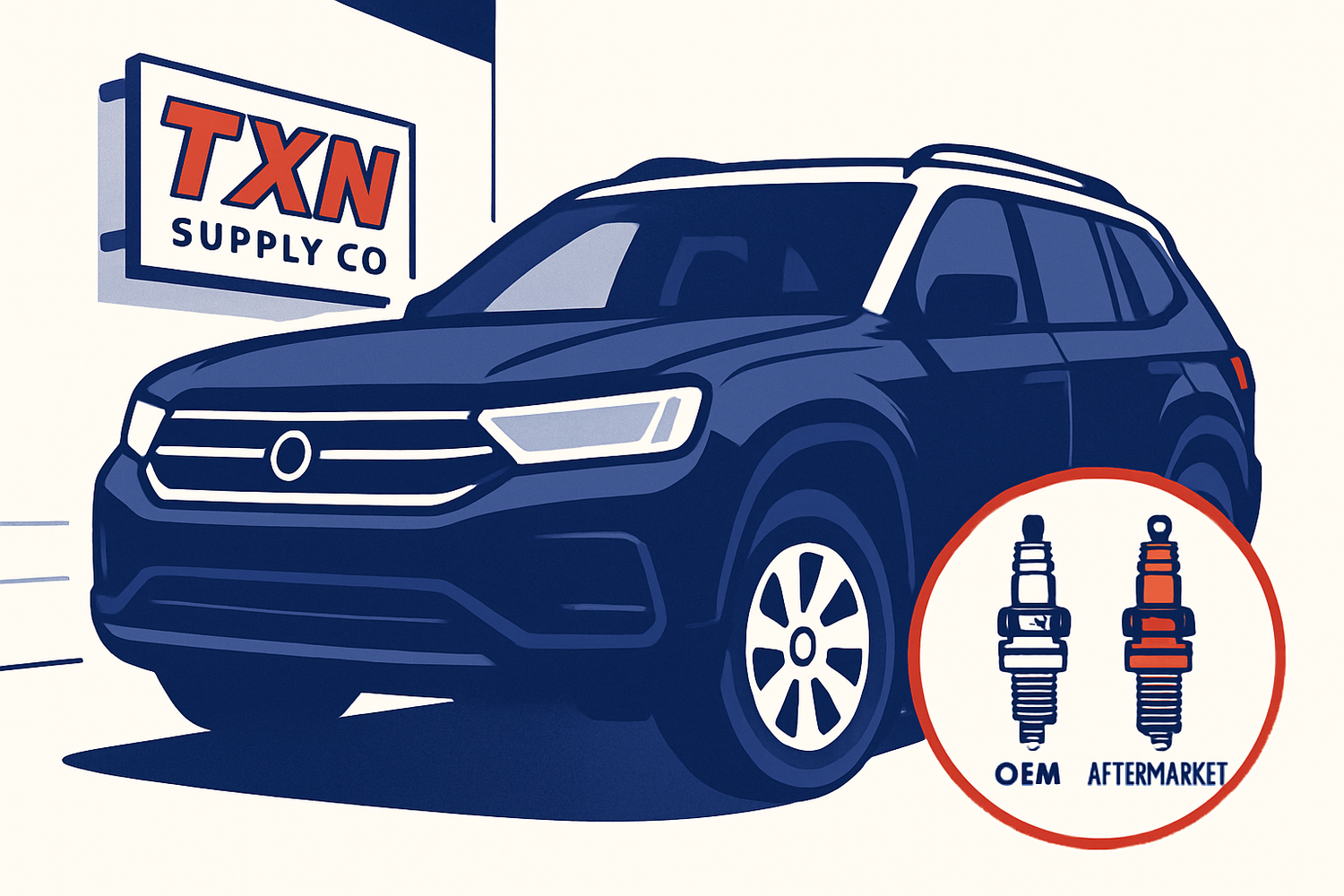 OEM vs Aftermarket Spark Plugs: Which Should You Choose? — Texan Supply original illustration