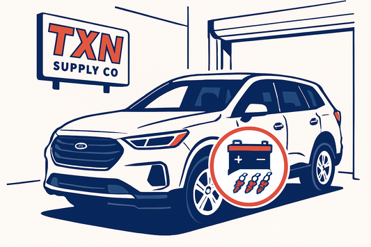 Fall Car Maintenance: 8 Things to Do Before Winter Arrives — Texan Supply original illustration