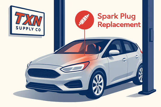 Ford Focus Spark Plug Replacement Guide: What to Use and When — Texan Supply original illustration