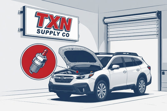 Subaru Outback Spark Plug Replacement Guide: What to Use and When — Texan Supply original illustration