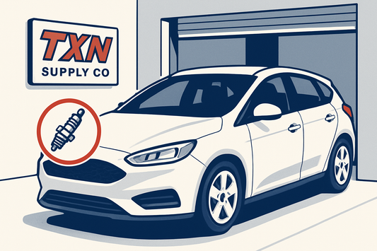 Ford Focus Misfire Symptoms: Could Spark Plugs Be the Cause? — Texan Supply original illustration