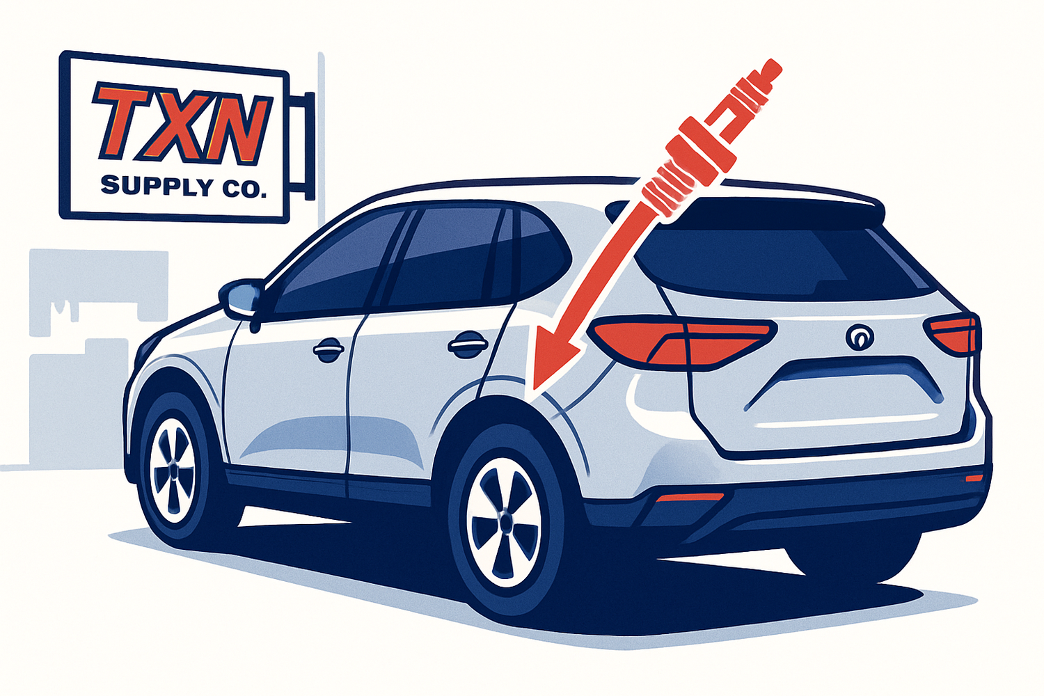 How to Find the Right Spark Plug for Your Vehicle — Texan Supply original illustration