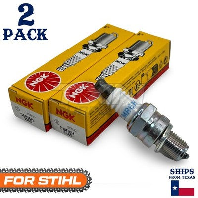 2 Pack NGK Spark Plug - For MS201 STIHL Chainsaw