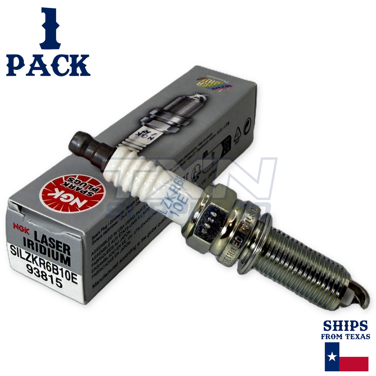 NGK 93815 Spark Plug SILZKR6B10E - 1 Pack