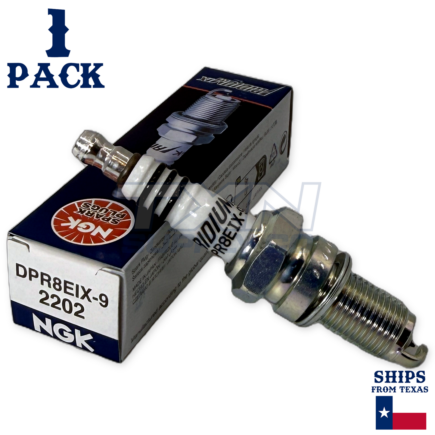 NGK 2202 Iridium Spark Plug DPR8EIX-9 - 1 Pack