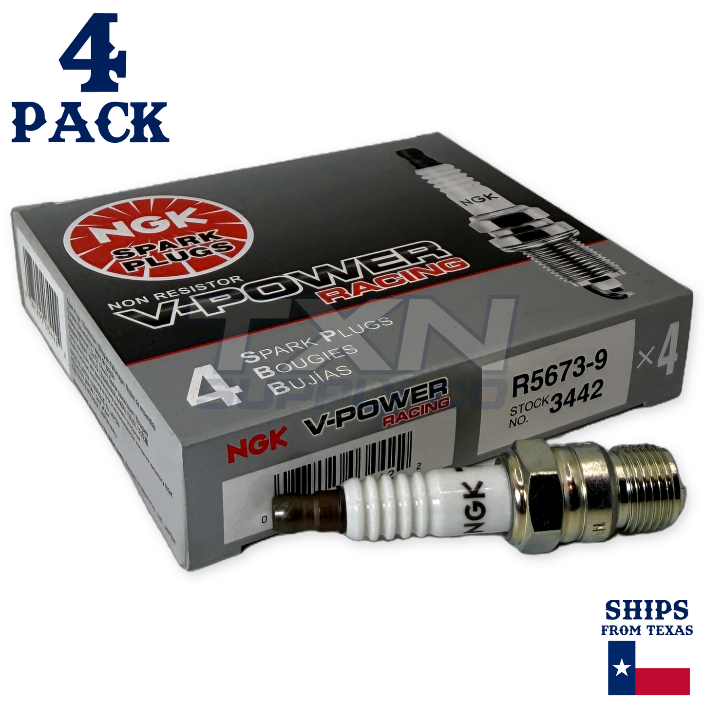 NGK 3442 Spark Plug BPR4ES - 4 Pack
