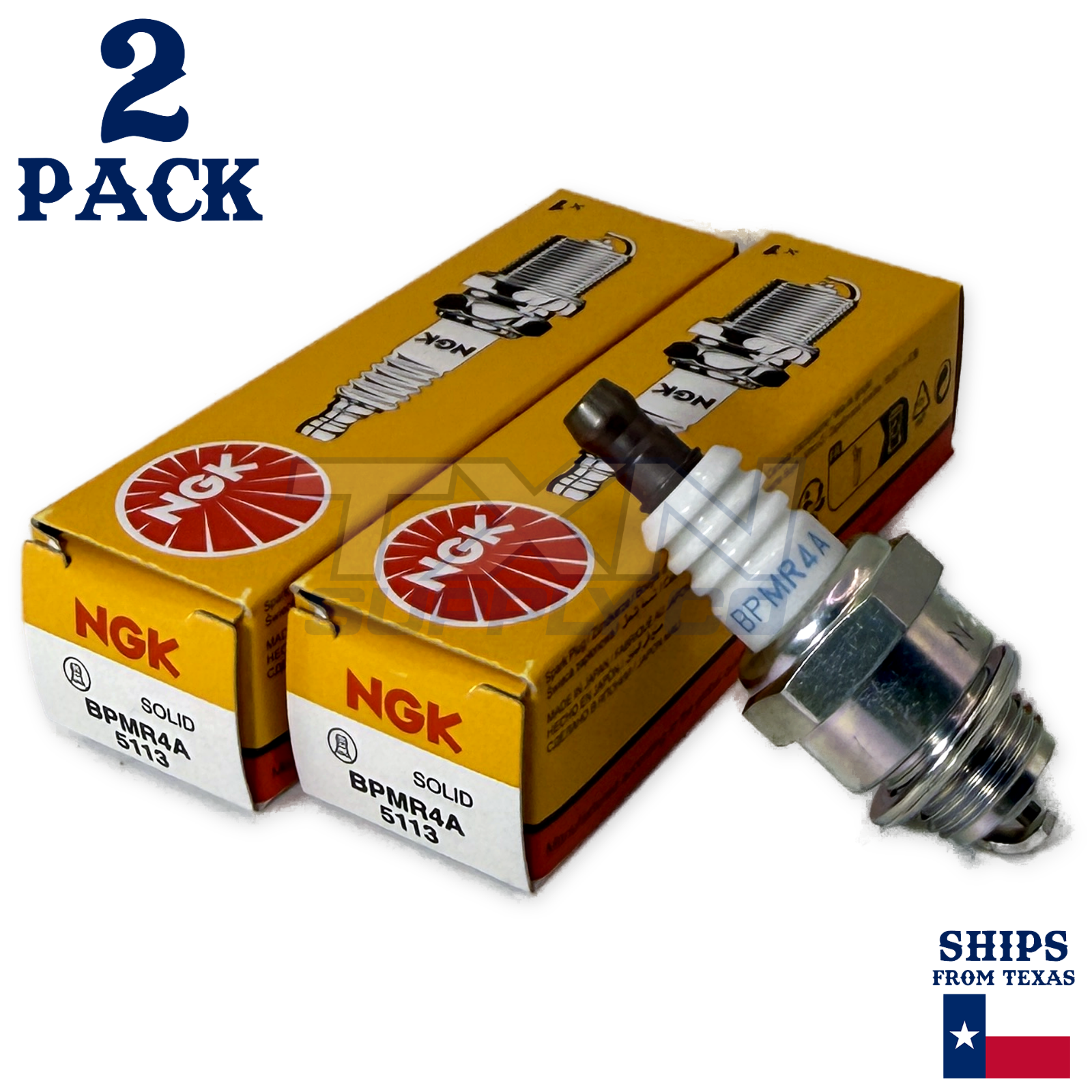 NGK 5113 Spark Plug BPMR4A - 2 Pack
