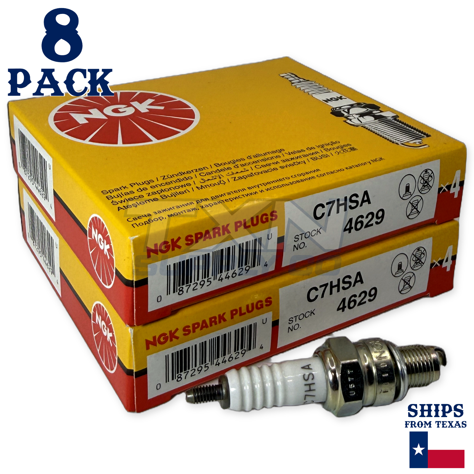 NGK 4629 Spark Plug C7HSA - 8 Pack
