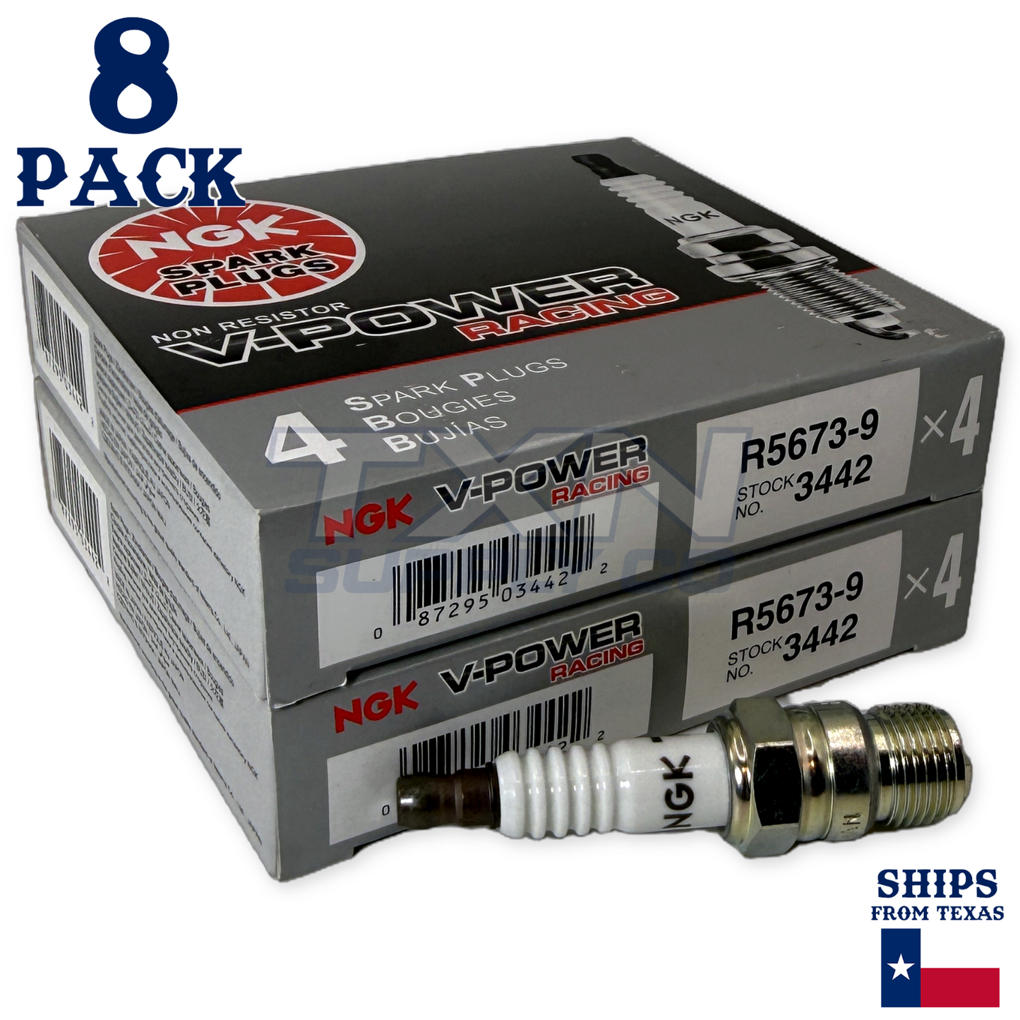 NGK 3442 Spark Plug BPR4ES - 8 Pack
