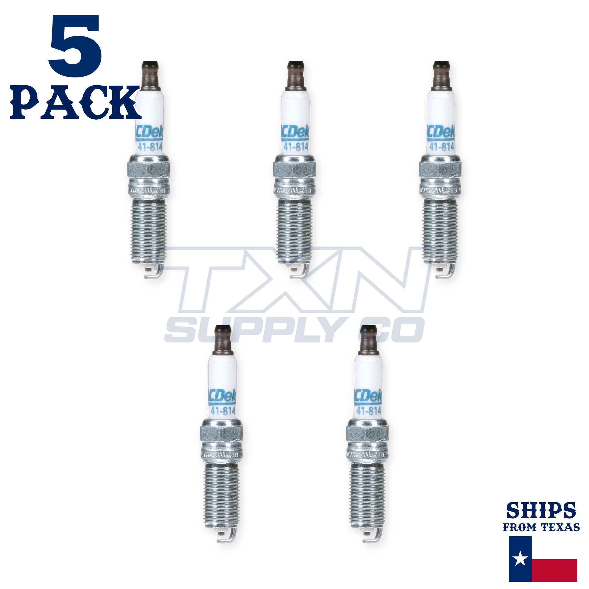 2011-2012 GMC Canyon 3.7L ACDelco Double Platinum Spark Plugs - 5 Pack
