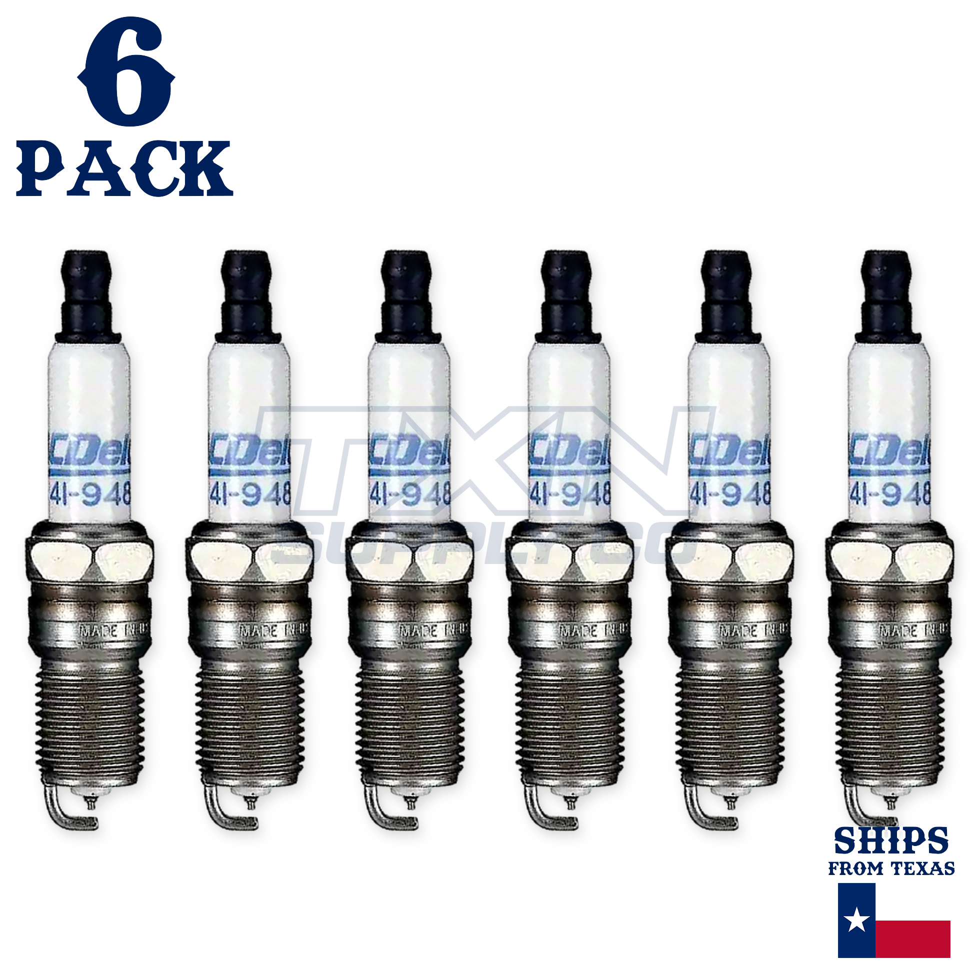 2011 Chevrolet Express 1500 4.3L ACDelco Double Platinum Spark Plugs - 6 Pack