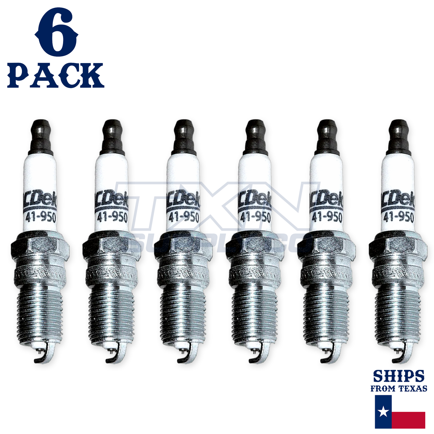 1996-1999 GMC Jimmy 4.3L ACDelco Double Platinum Spark Plugs - 6 Pack