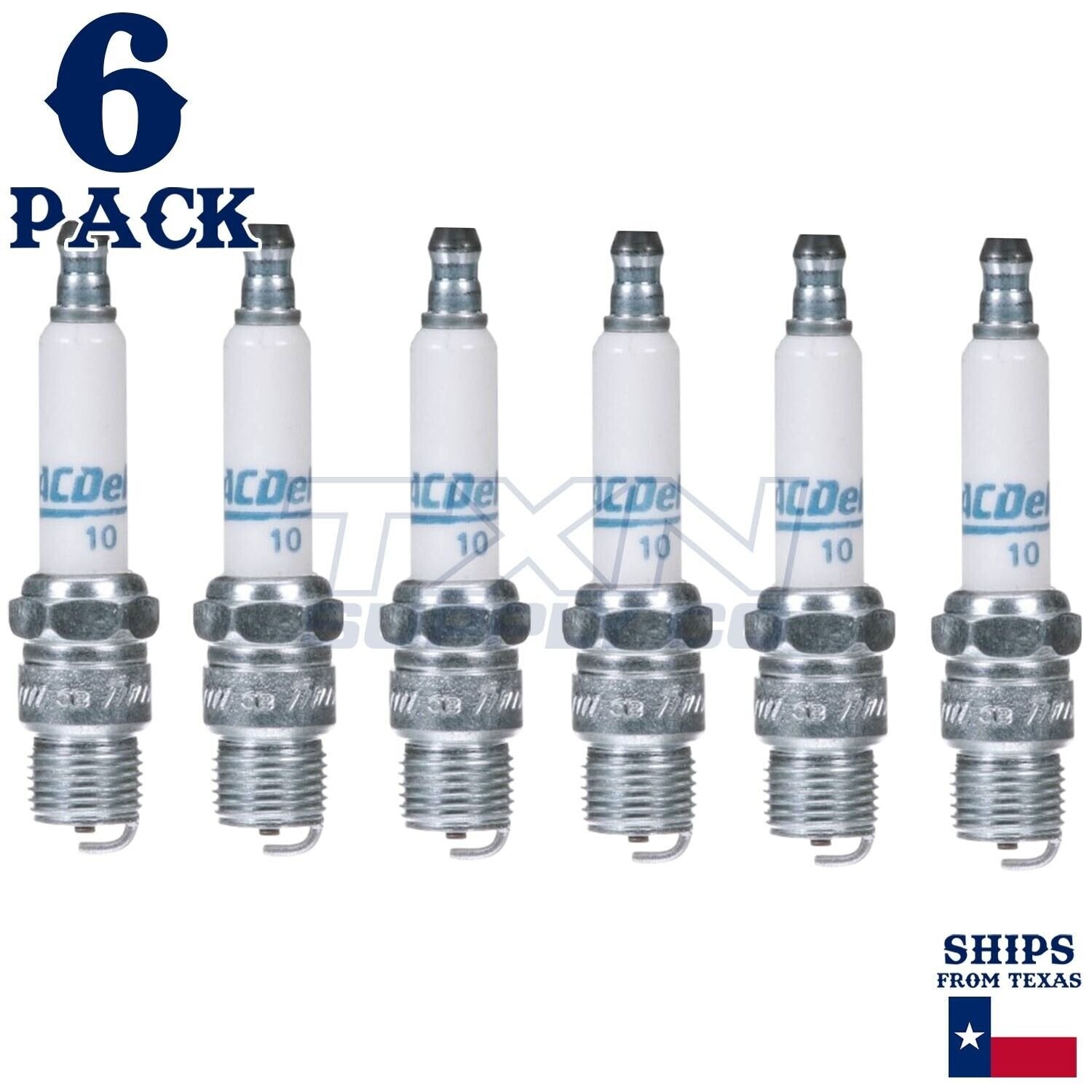 1983-1986 Chevrolet C30 4.8L ACDelco Spark Plugs - 6 Pack