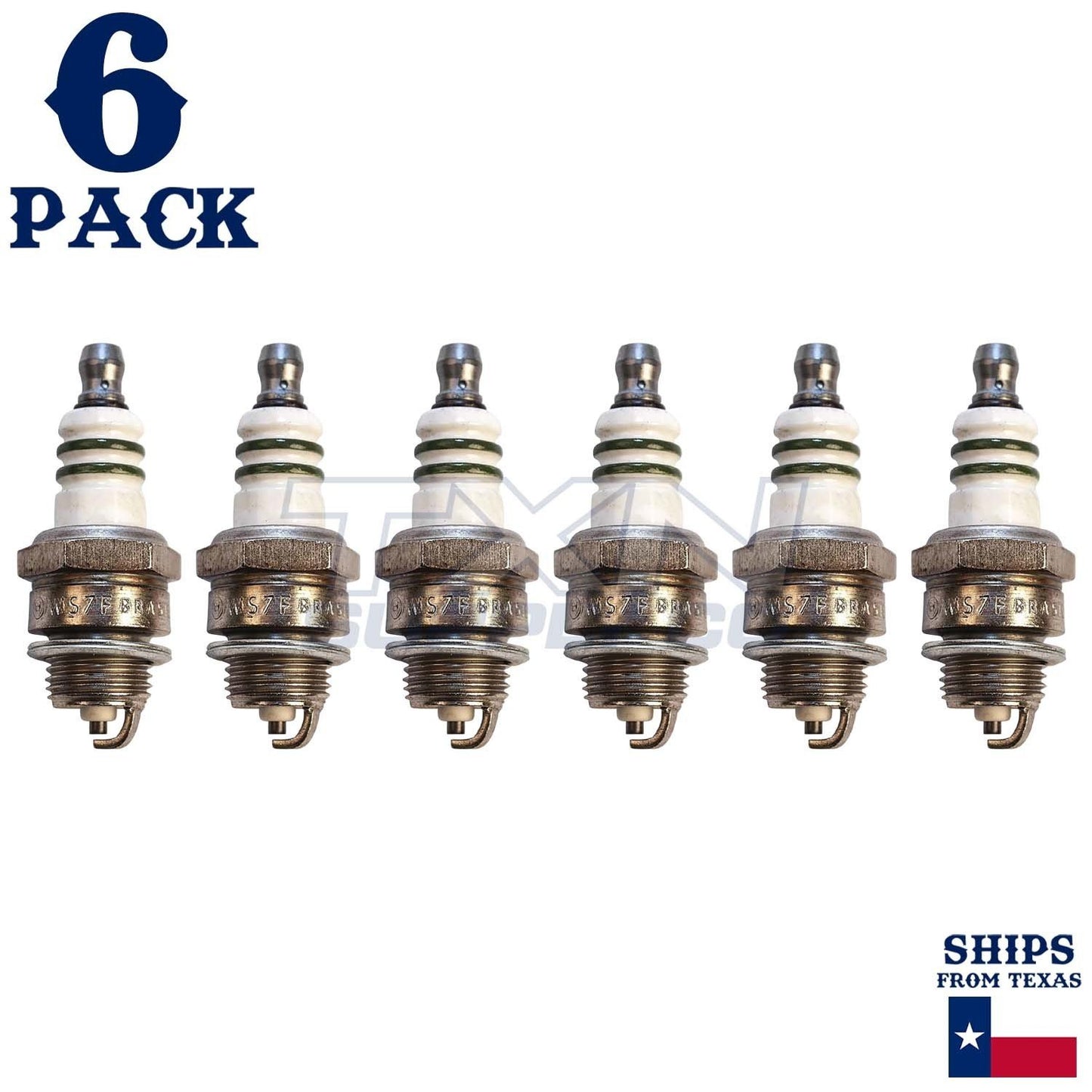 6 Pack Bosch 7545 WS7F Copper with Nickel Spark Plugs