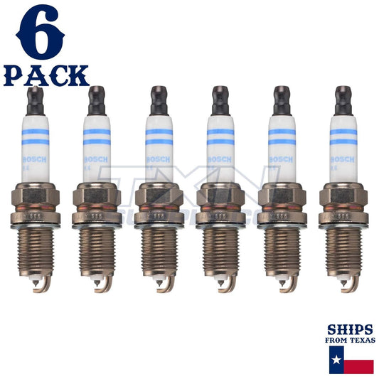 6 Pack Bosch 96306 FR7KII332S Double Iridium Spark Plugs
