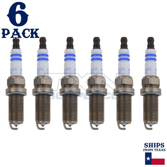6 Pack Bosch FR7NPP332 Double Platinum Spark Plugs