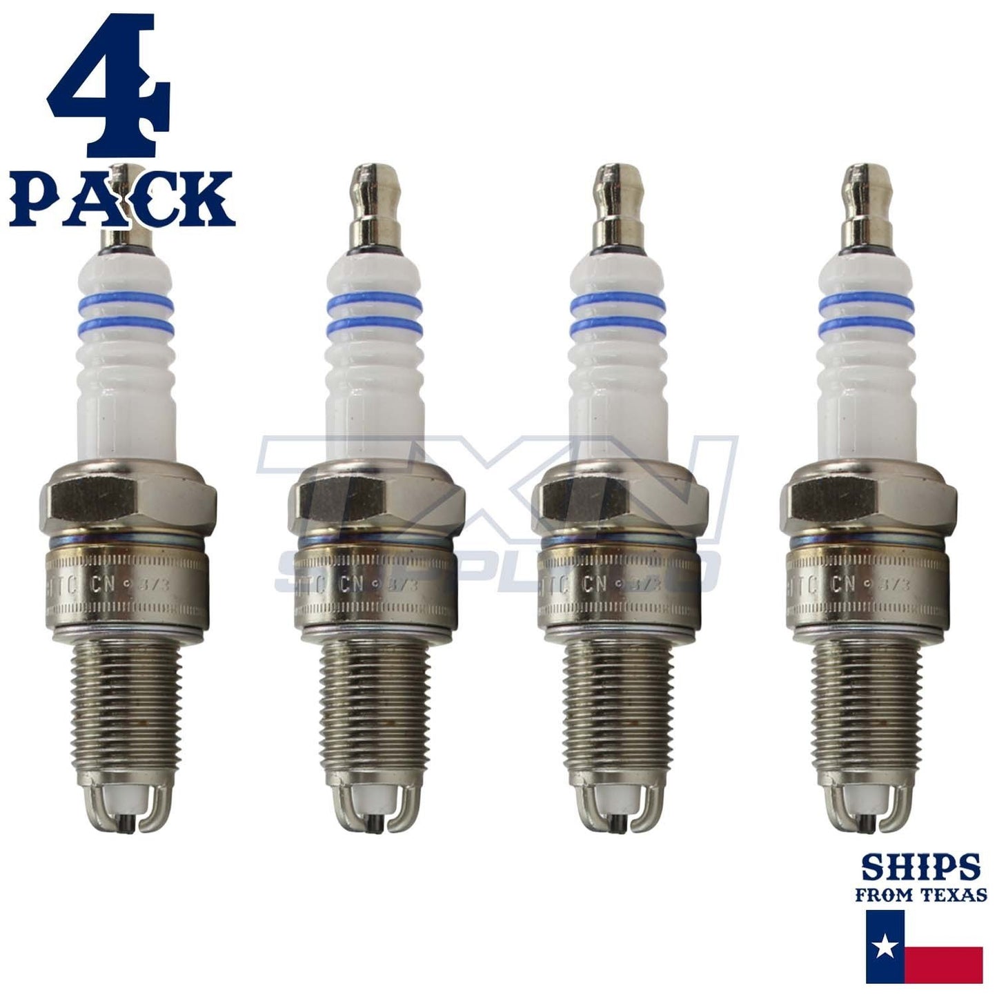 4 Pack Bosch WR8LTC+ Copper with Nickel Spark Plugs