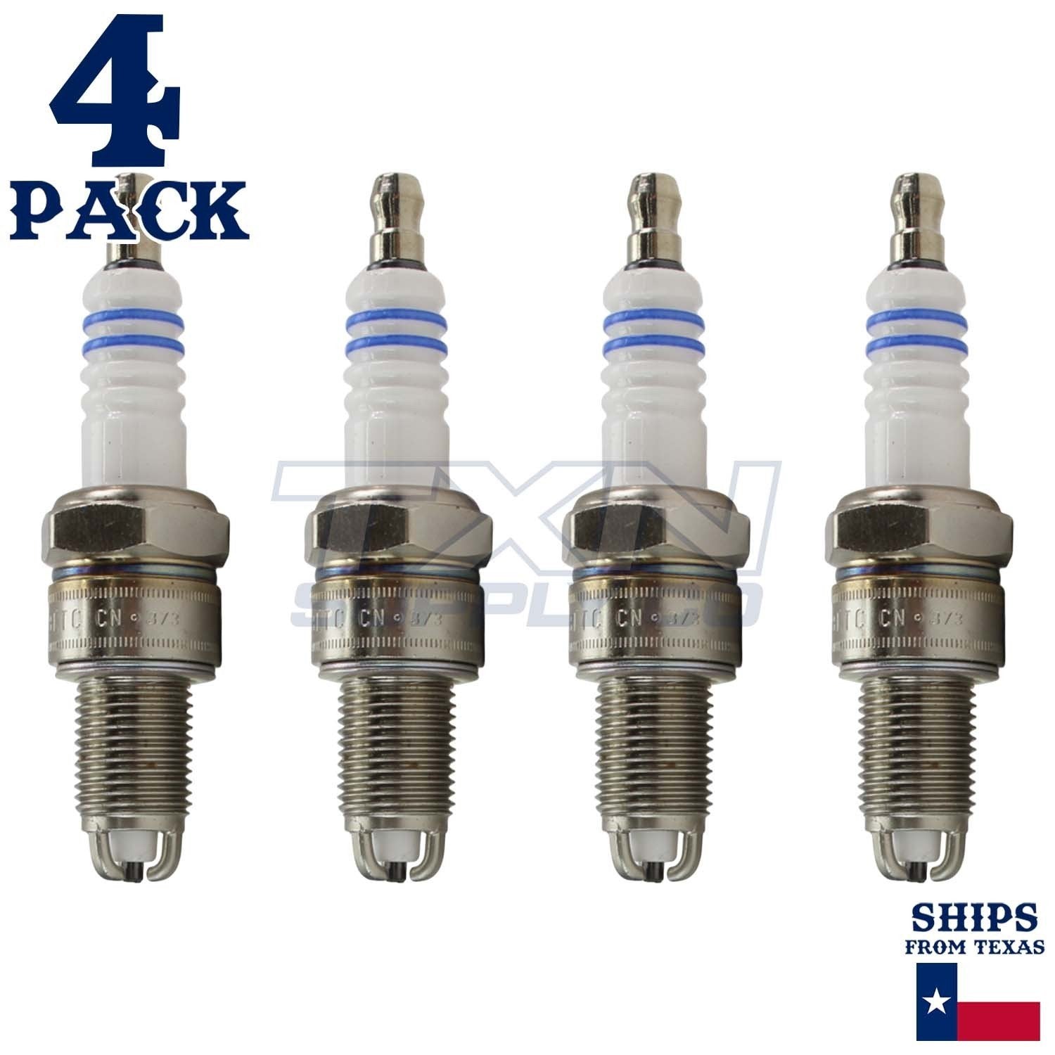 4 Pack Bosch WR8LTC+ Copper with Nickel Spark Plugs