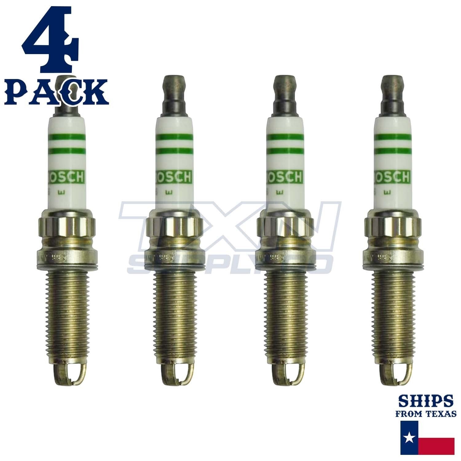 4 Pack Bosch ZGR6STE2 Copper with Nickel Spark Plugs