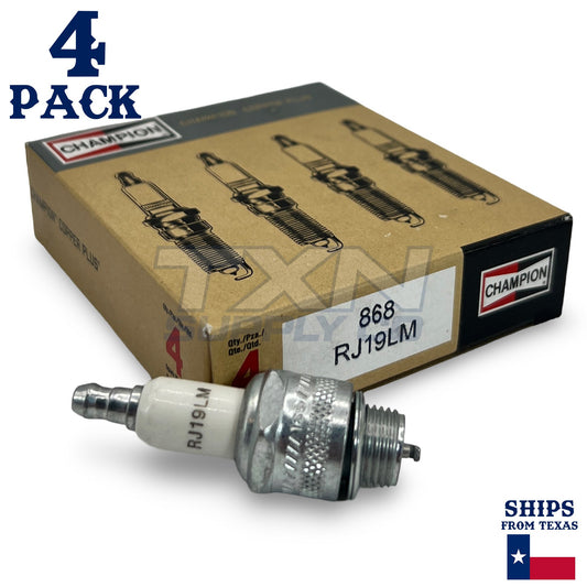 Champion 868 Copper Plus Spark Plug RJ19LM - 4 Pack