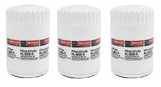 3 Genuine FORD Engine Oil Filter Motorcraft FL-500S Replace OEM# AA5Z6714A