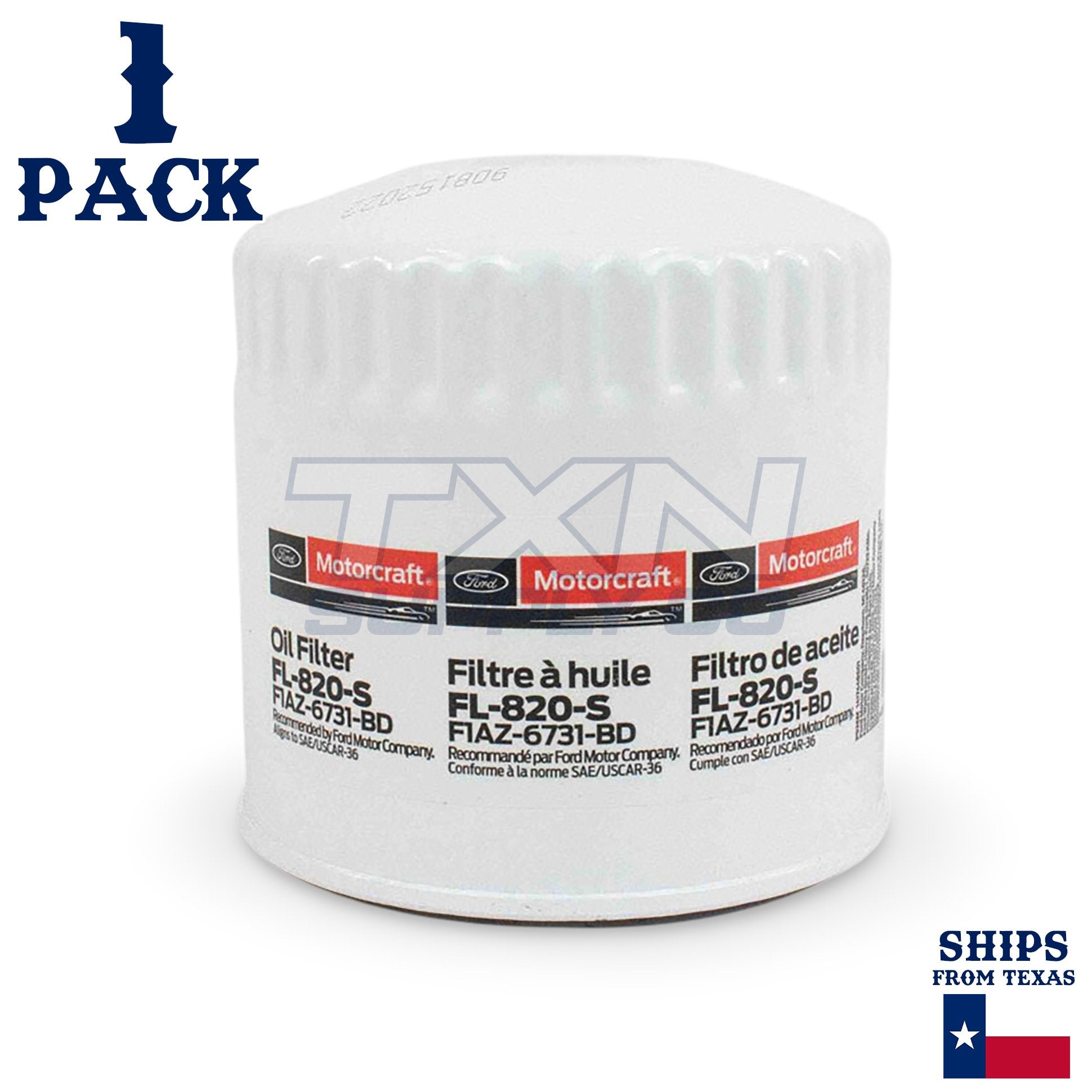Ford Motorcraft F1AZ-6731-BD Oil Filter FL820S - 1 Pack