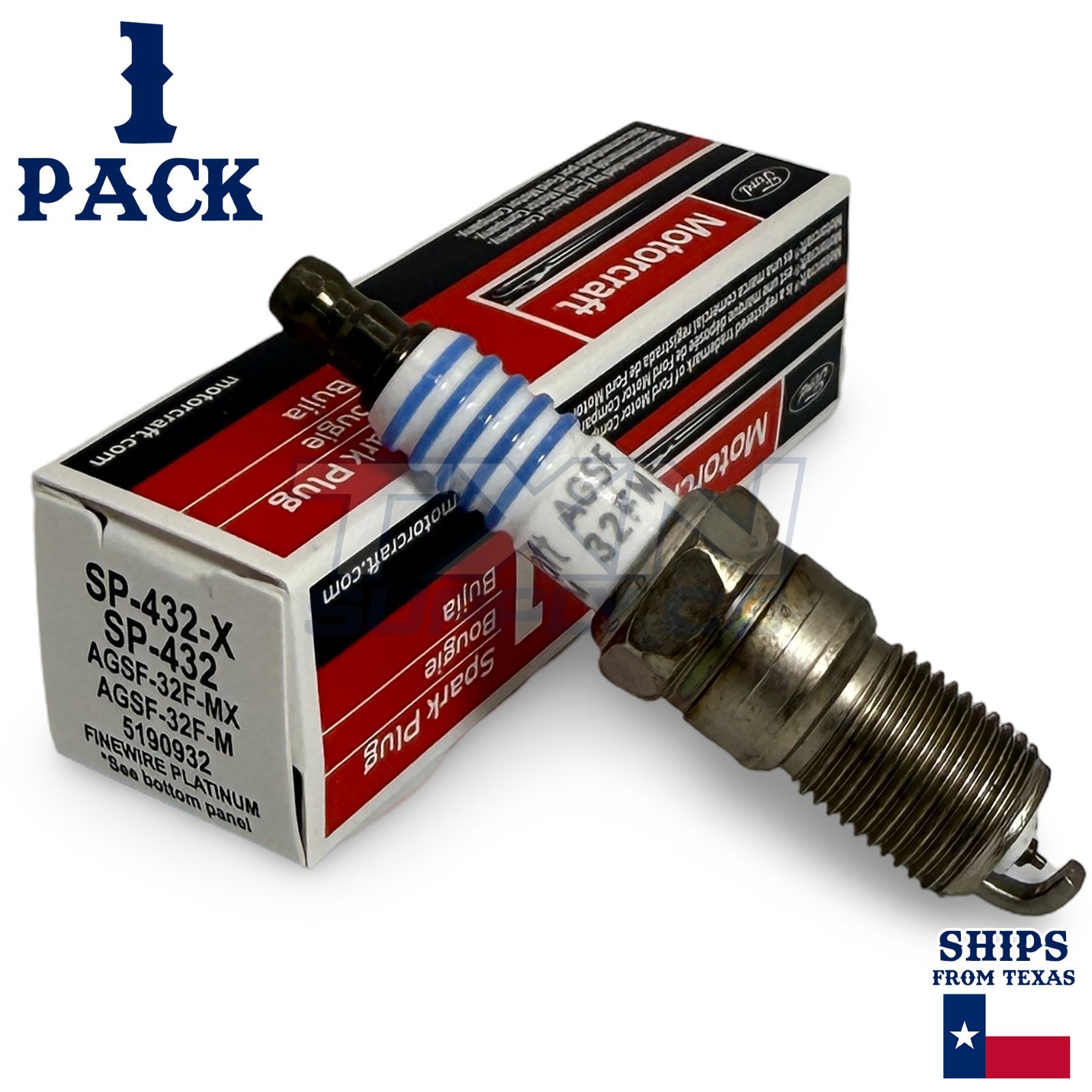 Motorcraft SP432 Platinum Spark Plugs SP-432-X - 1 Pack