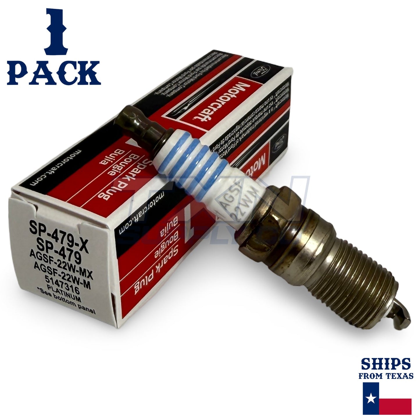 Motorcraft SP479 Platinum Spark Plugs SP-479-X - 1 Pack