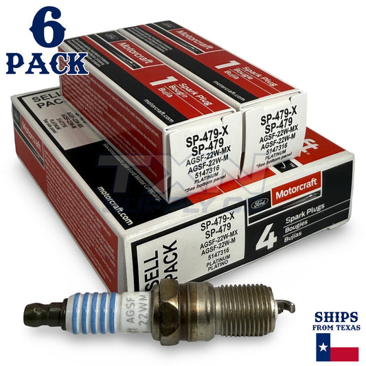 Motorcraft SP479 Platinum Spark Plugs SP-479-X - 6 Pack