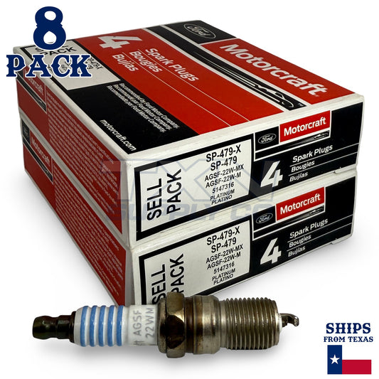 Motorcraft SP479 Platinum Spark Plugs SP-479-X - 8 Pack