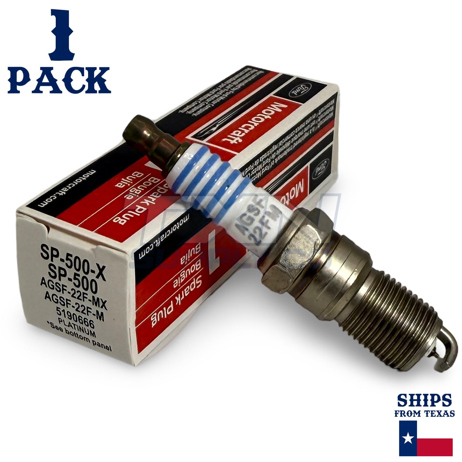 Motorcraft SP500 Platinum Spark Plugs SP-500-X - 1 Pack