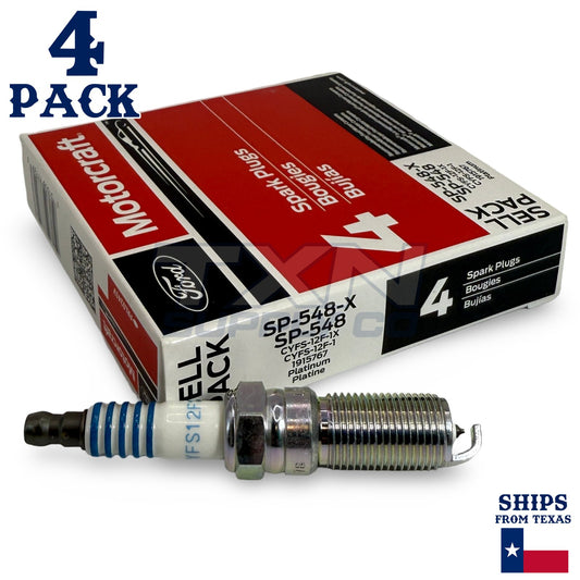 Motorcraft SP548 Platinum Spark Plugs SP-548-X - 4 Pack