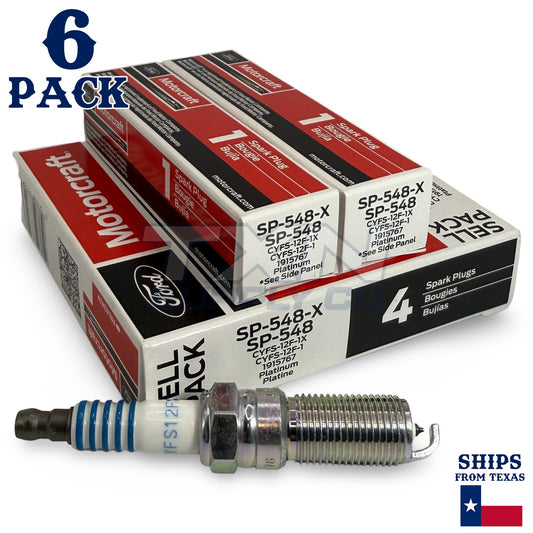 Motorcraft SP548 Platinum Spark Plugs SP-548-X - 6 Pack