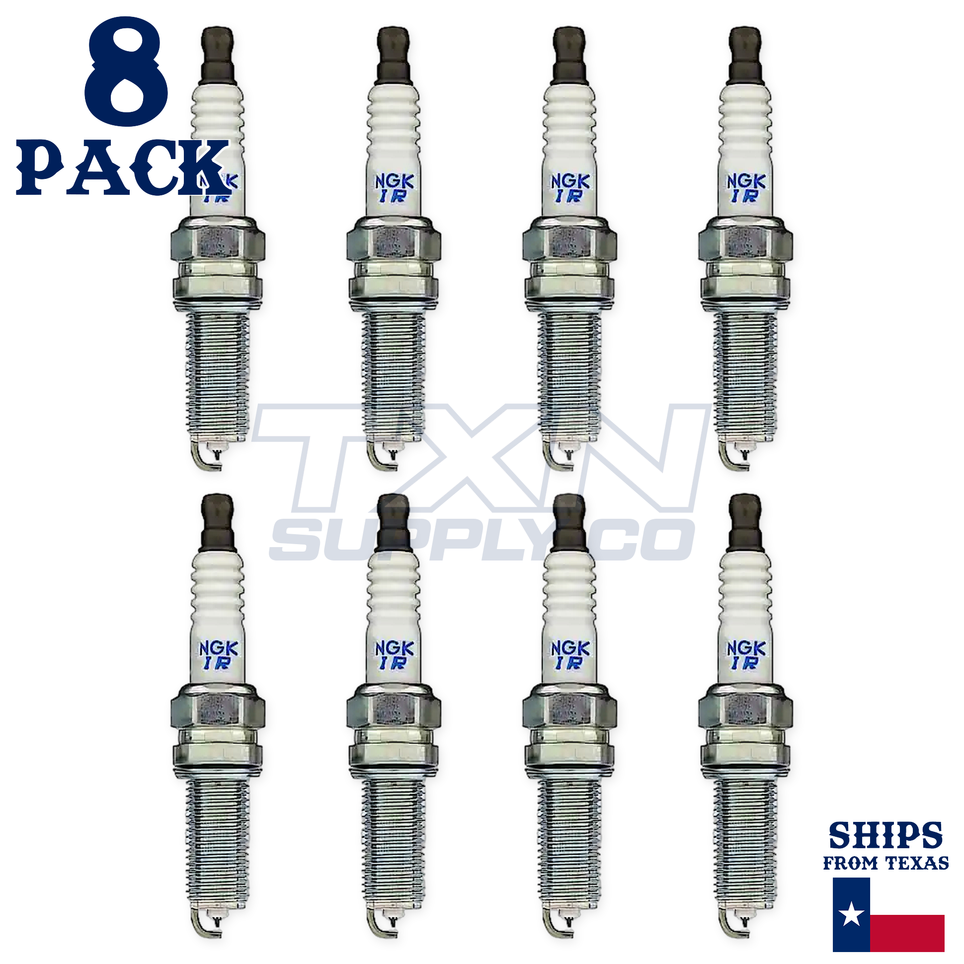 NGK 1422 ILKR8E6 Spark Plugs 8 Pack