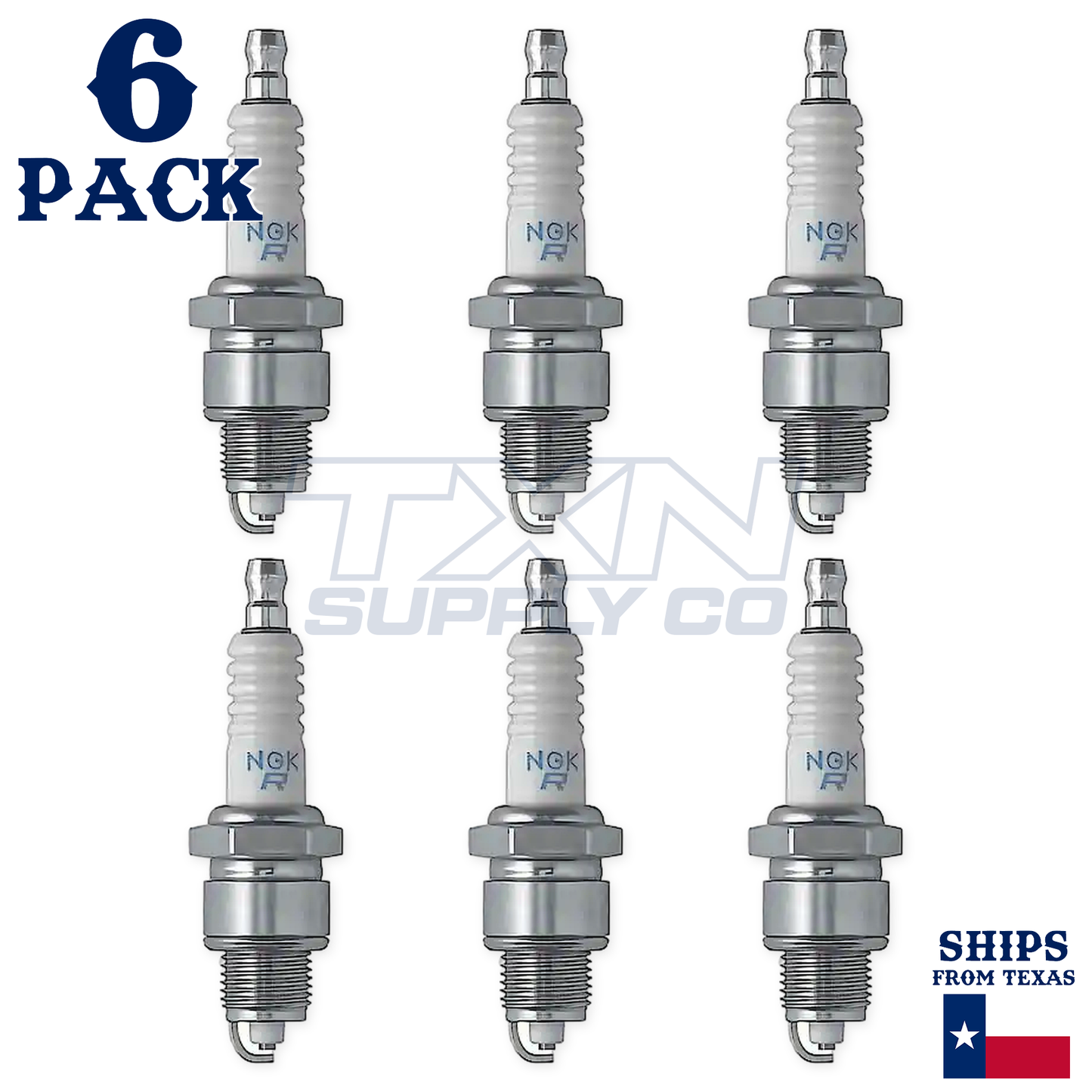 NGK 3133 BPZ8HS-10 Spark Plugs 6 Pack