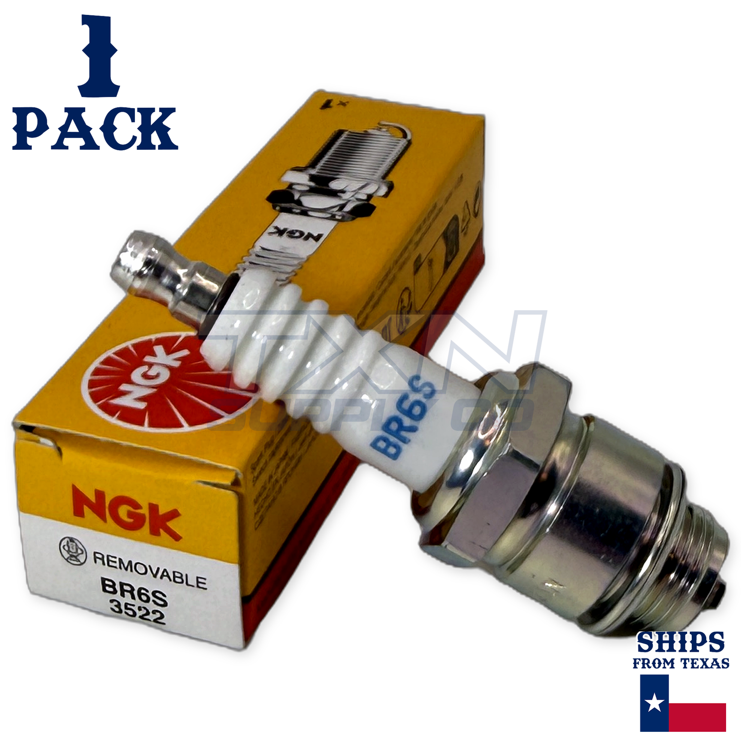 NGK 3522 BR6S Spark Plugs 1 Pack