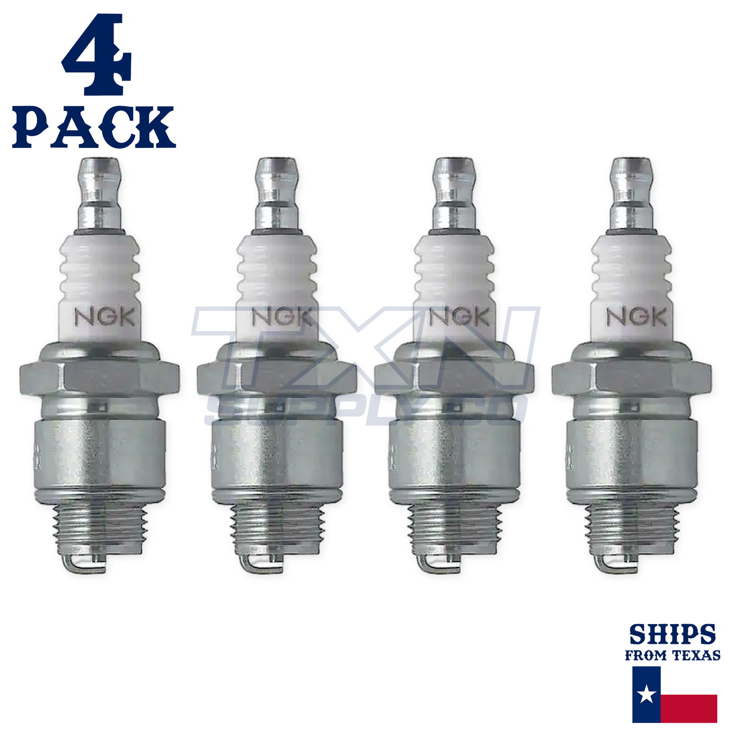NGK 4452 BMR2A-10 Spark Plugs 4 Pack
