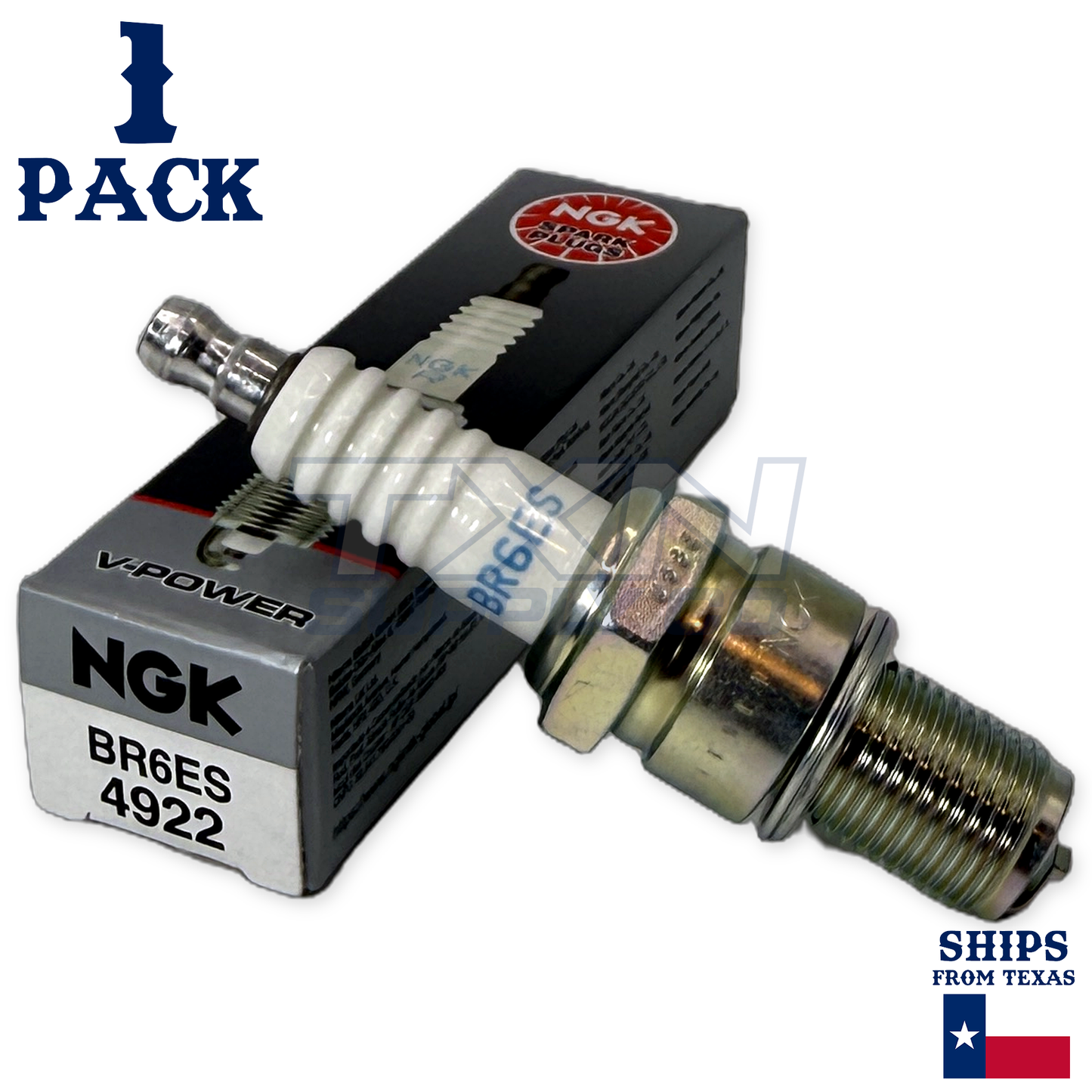 NGK 4922 BR6ES Spark Plugs 1 Pack