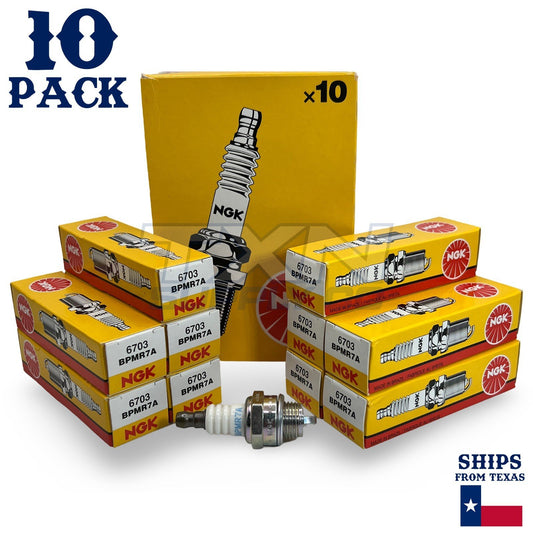 Pack of 10 Genuine NGK 6703 BPMR7A Spark Plugs