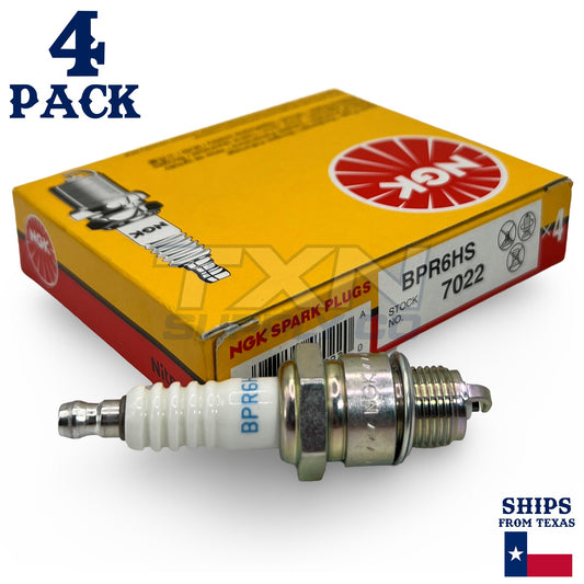 NGK 7022 Standard Spark Plug - BPR6HS, 4 Pack