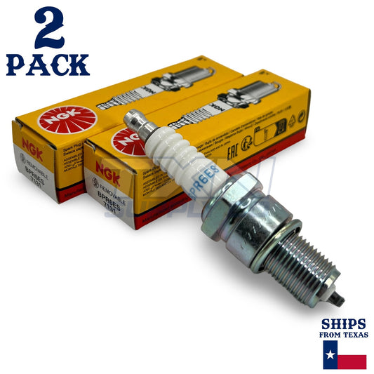 Set of 2 Spark Plug NGK Resistor BPR6ES