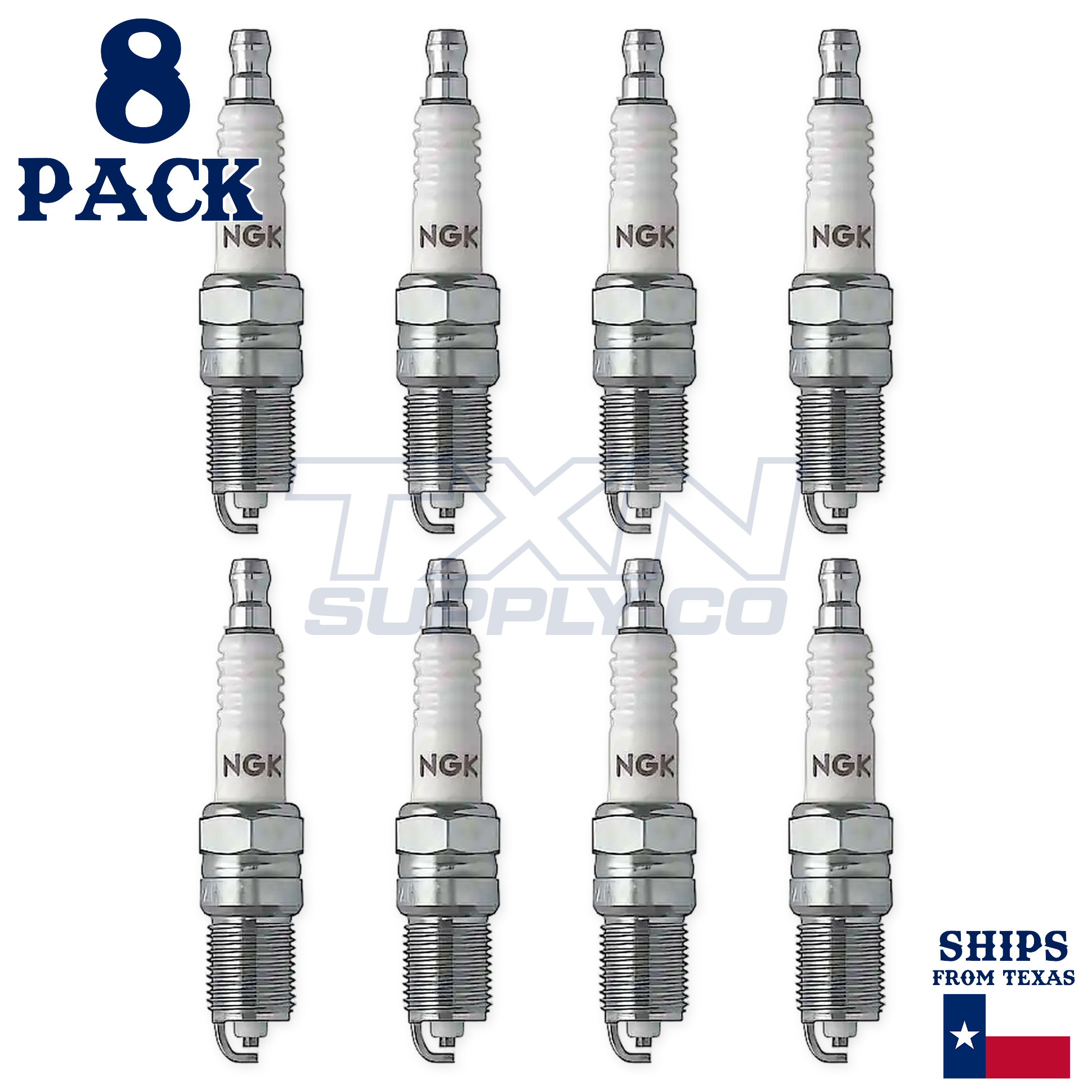 NGK 7317 R5724-8 Spark Plugs 8 Pack