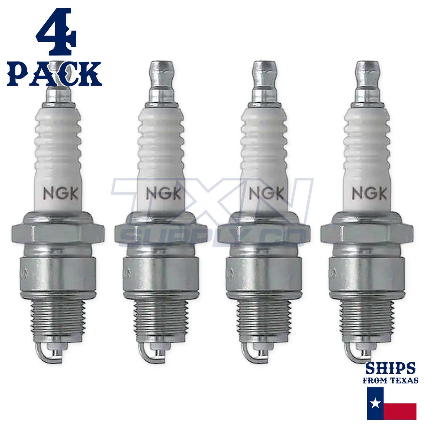 NGK 7331 BP6HS Spark Plugs 4 Pack