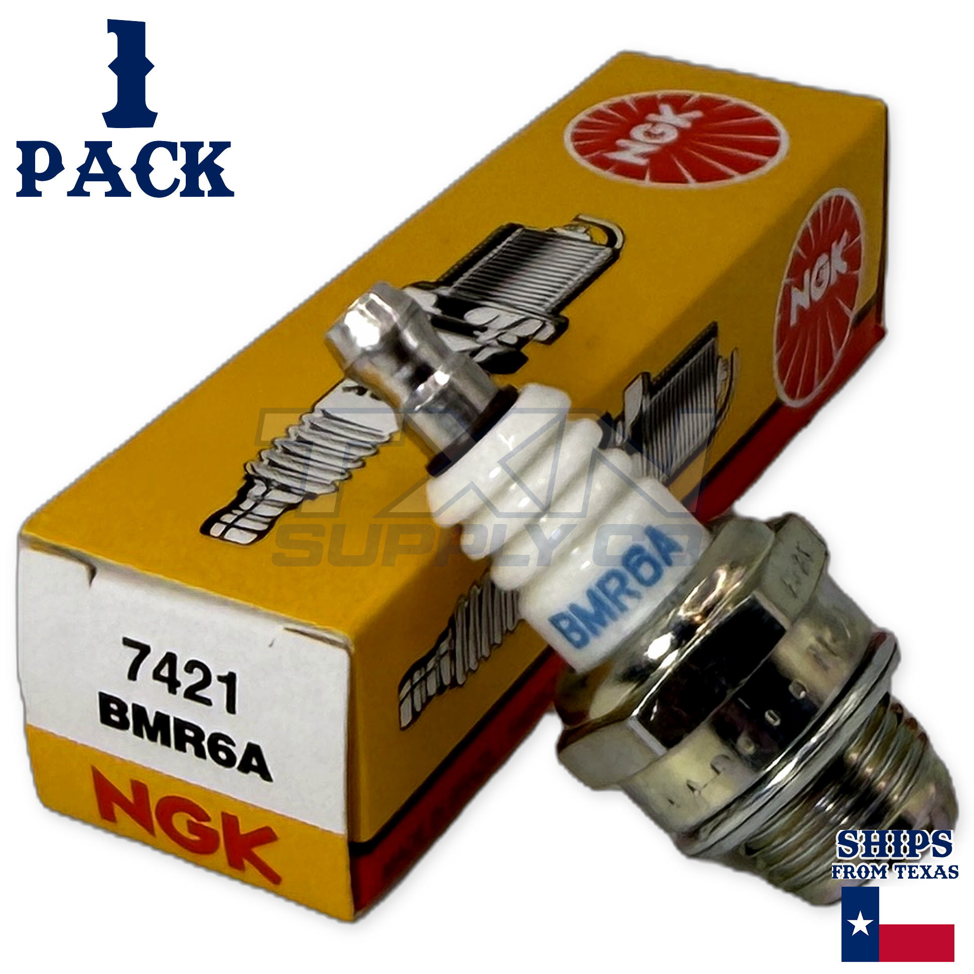 NGK 7421 BMR6A Spark Plugs 1 Pack