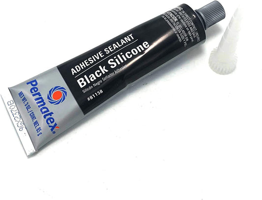 Permatex 81158 Black RTV Silicone Sealant. 3 oz.