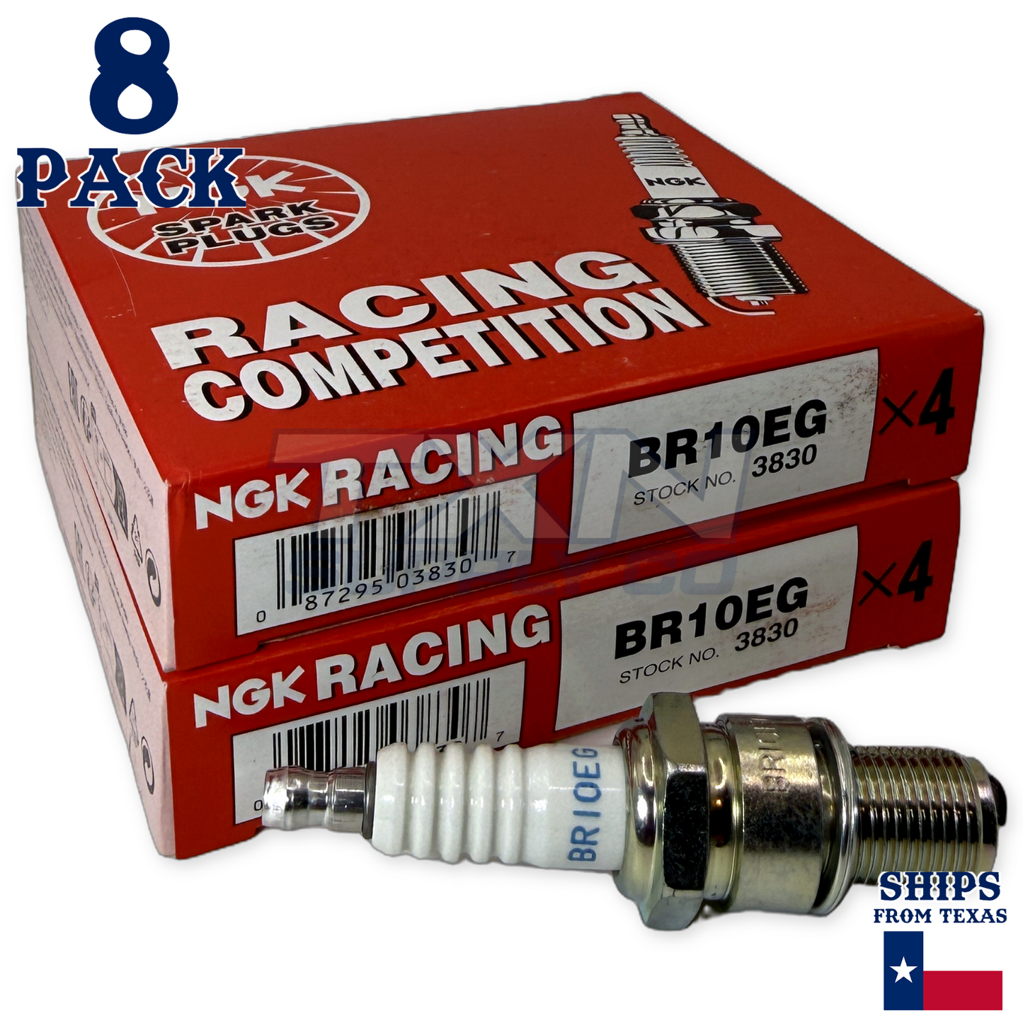 NGK 3830 Spark Plug BR10EG - 8 Pack
