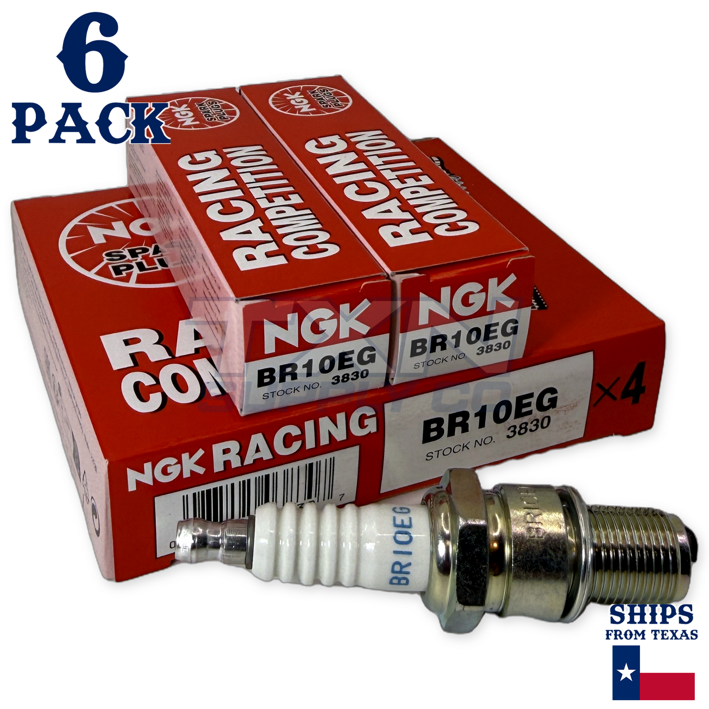 NGK 3830 Spark Plug BR10EG - 6 Pack