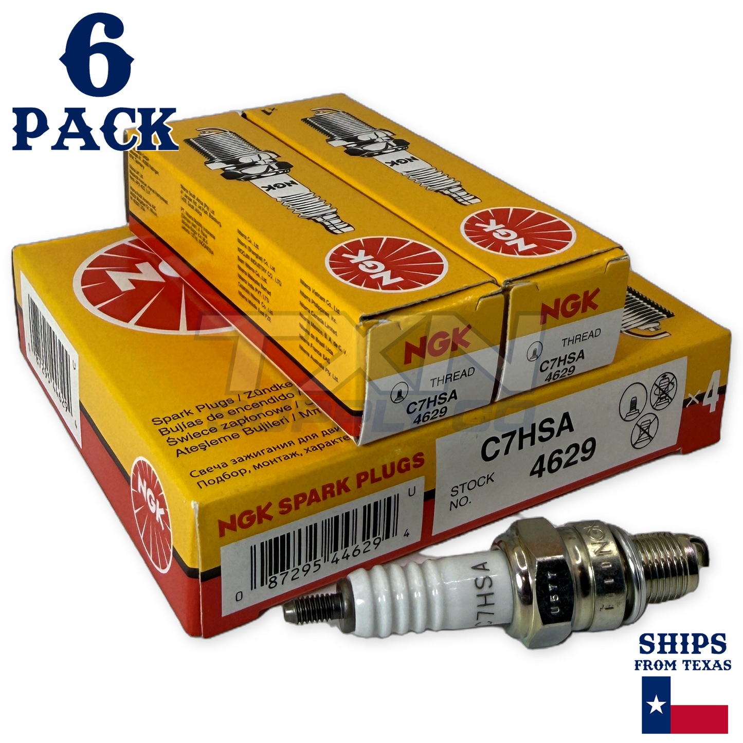 NGK 4629 Spark Plug C7HSA - 6 Pack